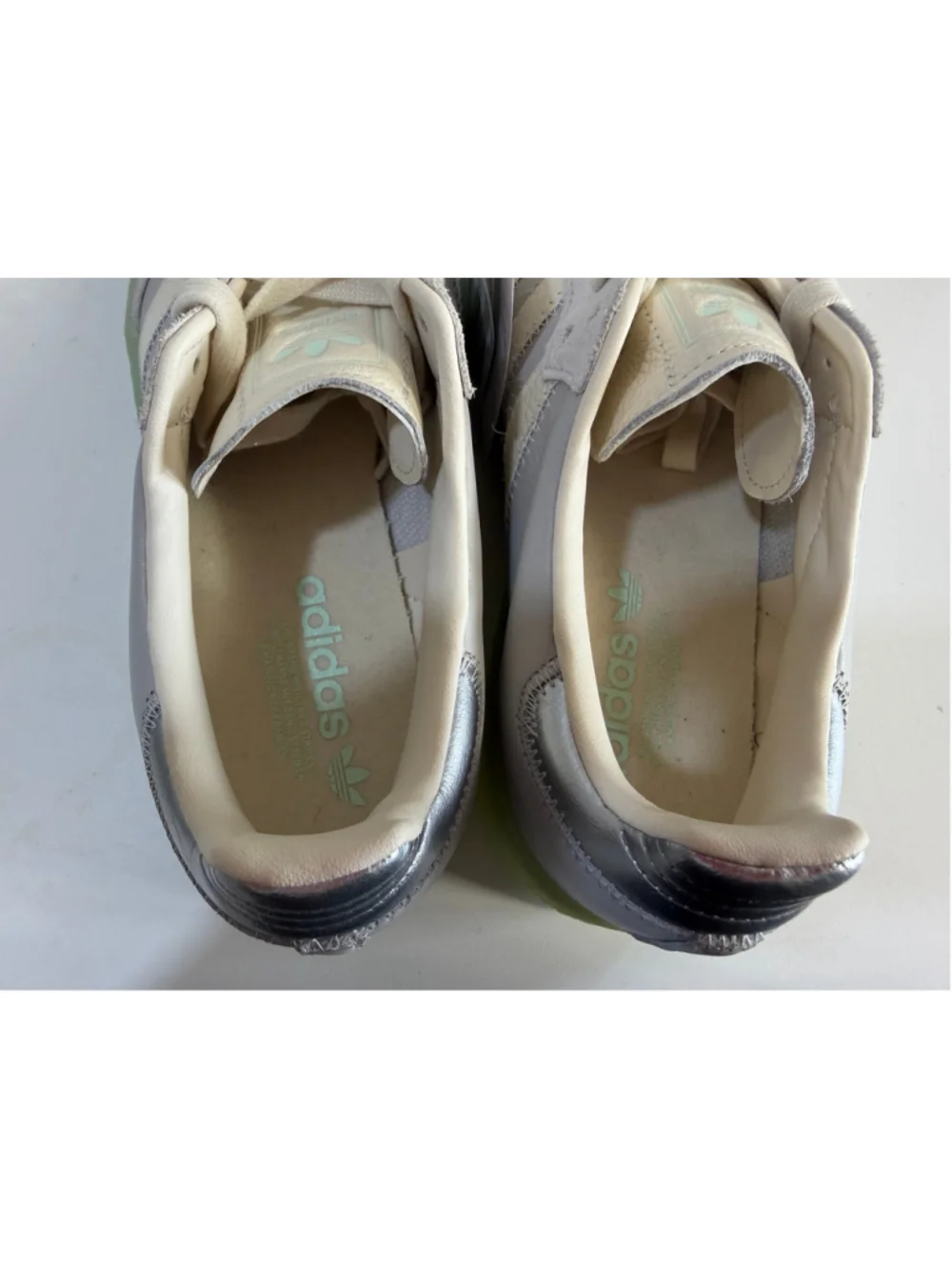 Adidas Samba XLG Glow Green Gum Platform Sneakers